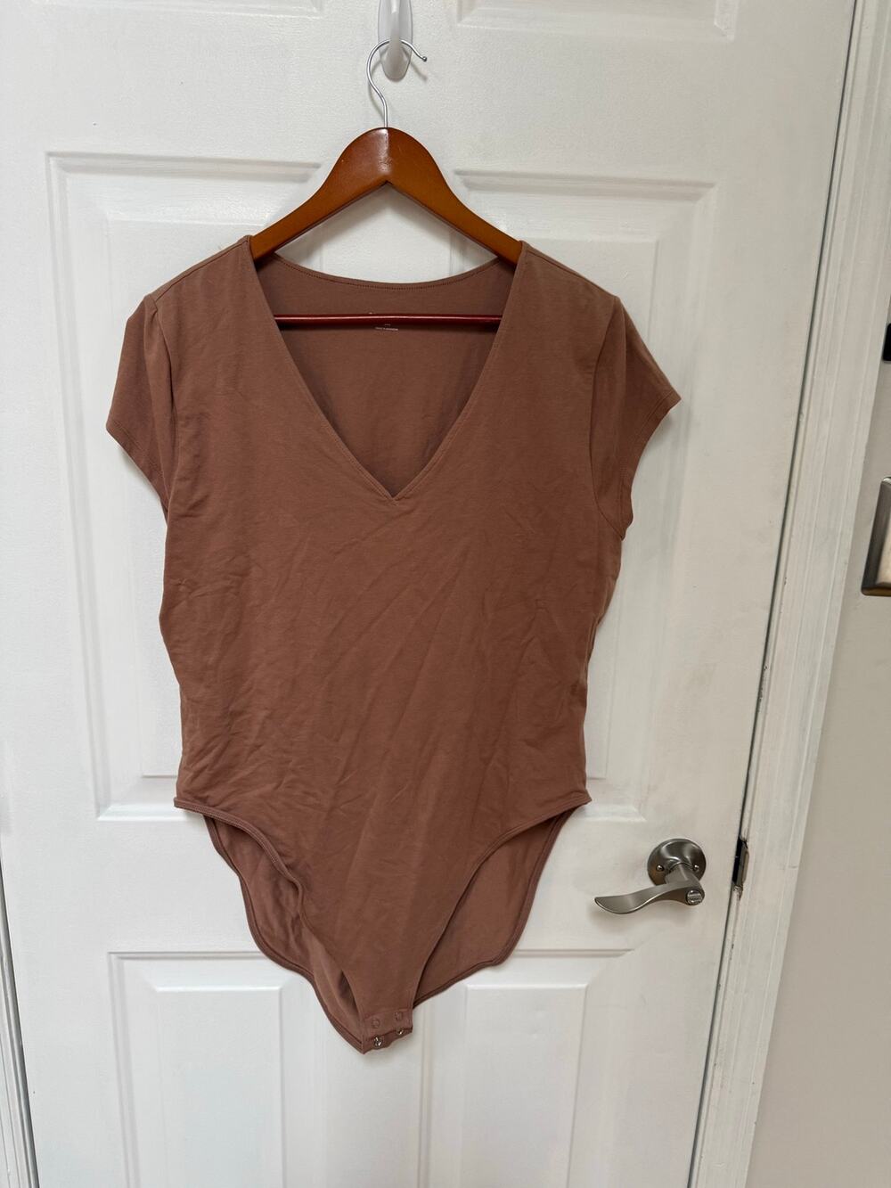 Taupe plus size body suit